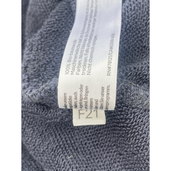 Eileen Fisher Sweater Womens Size Medium Gray Organic Cotton Relaxed Fit Hoodie - Picture 6 of 12